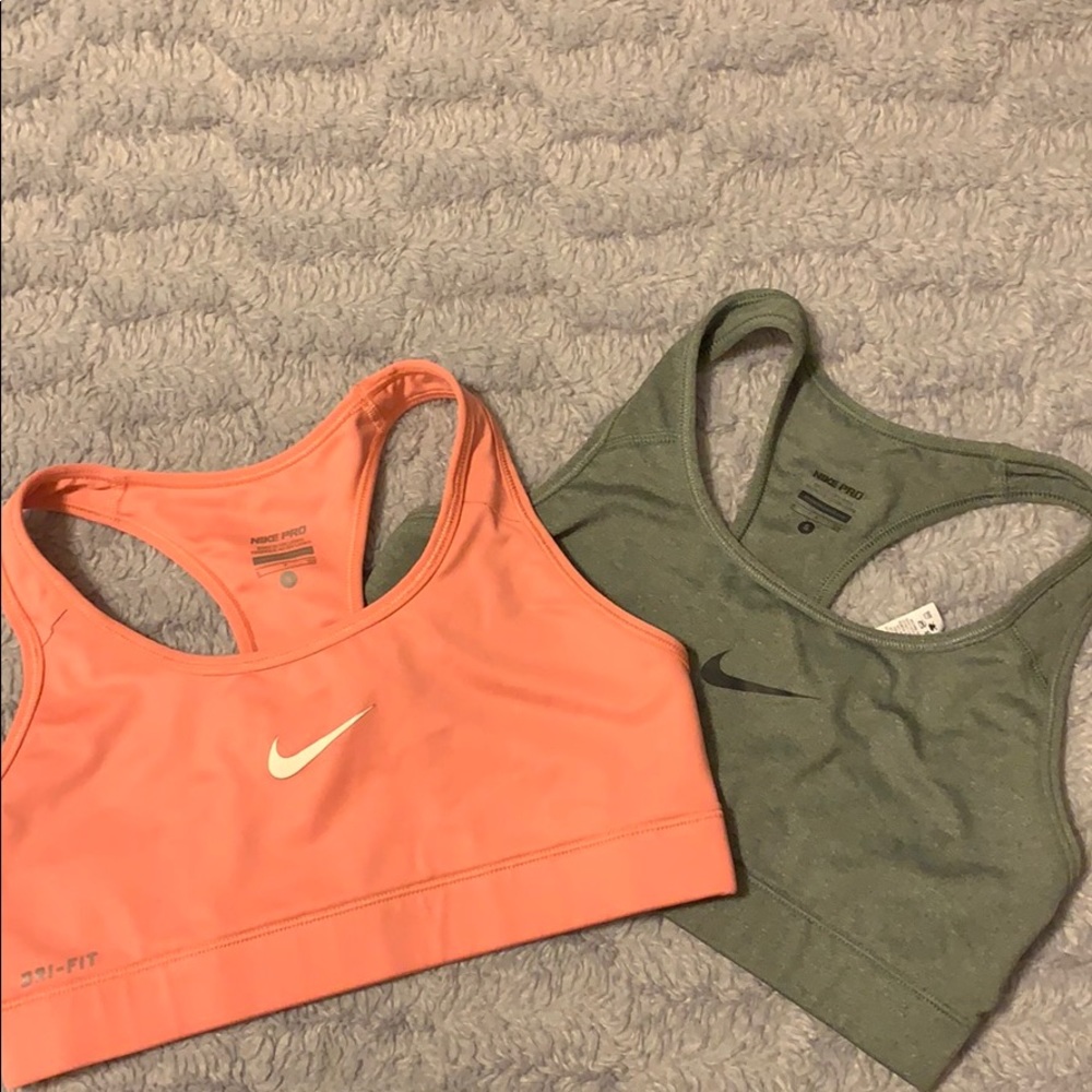 Nike Pink & Gray Sport Bra Bundle